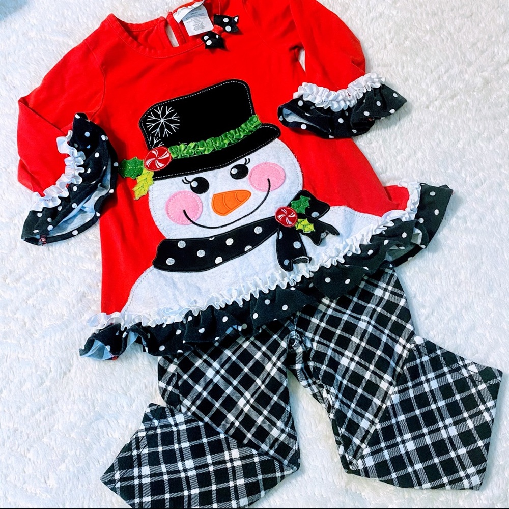 Adorable Size 2T Emily Rose Snowman Holiday Outfit